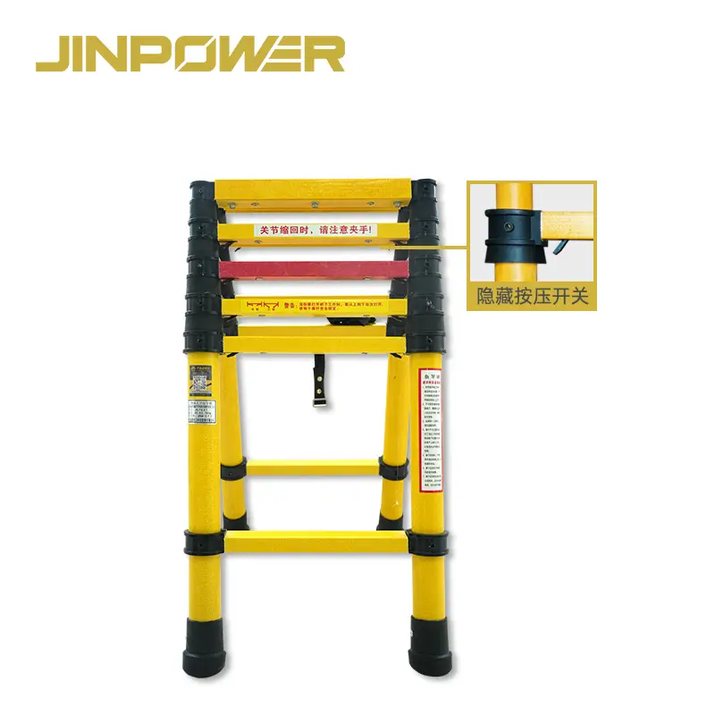 Fiberglass Telescoping A Frame Ladders 3